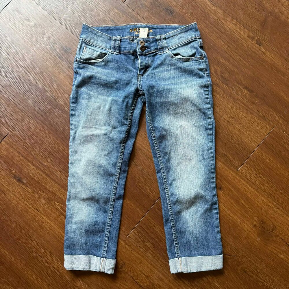 Arizona Jean Co Jeans Size 5 Y2K Vintage Mom Denim Cuffed Streetwear 3236